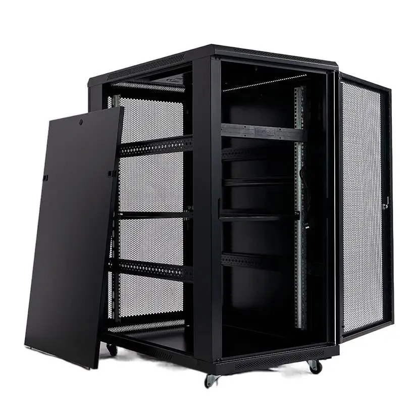 24U Network Cabinet Server Rack Engineering Ddf Production Line Cabinets 19Inch Racks Data Sheet Metal Shell