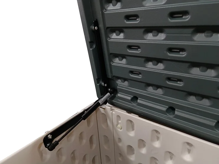 150GAL  HDPE Wooden Style Outdoor and  Garden Sundries Storage Box for tools