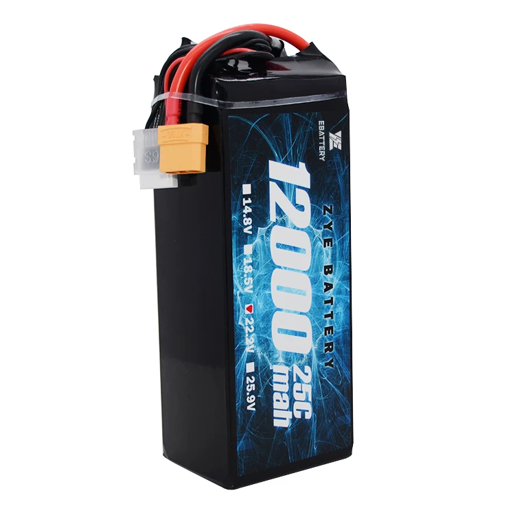 Promotion ZYE lihv 4.35V 6S22.8V 12000mah 16000mah lipo battery pack lithium ion Agricultural Firefighting drone batteries