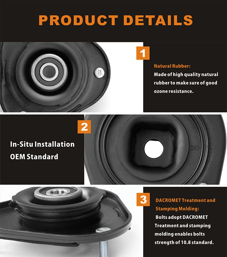 EEP Auto Parts Rubber Shock Mount Rear Strut Mount for TOYOTA CORONA AT220 ST220 48750-05020