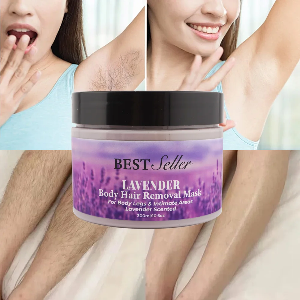 Natural painless hair removal cream organic hair growth inhibitor for body face intimate