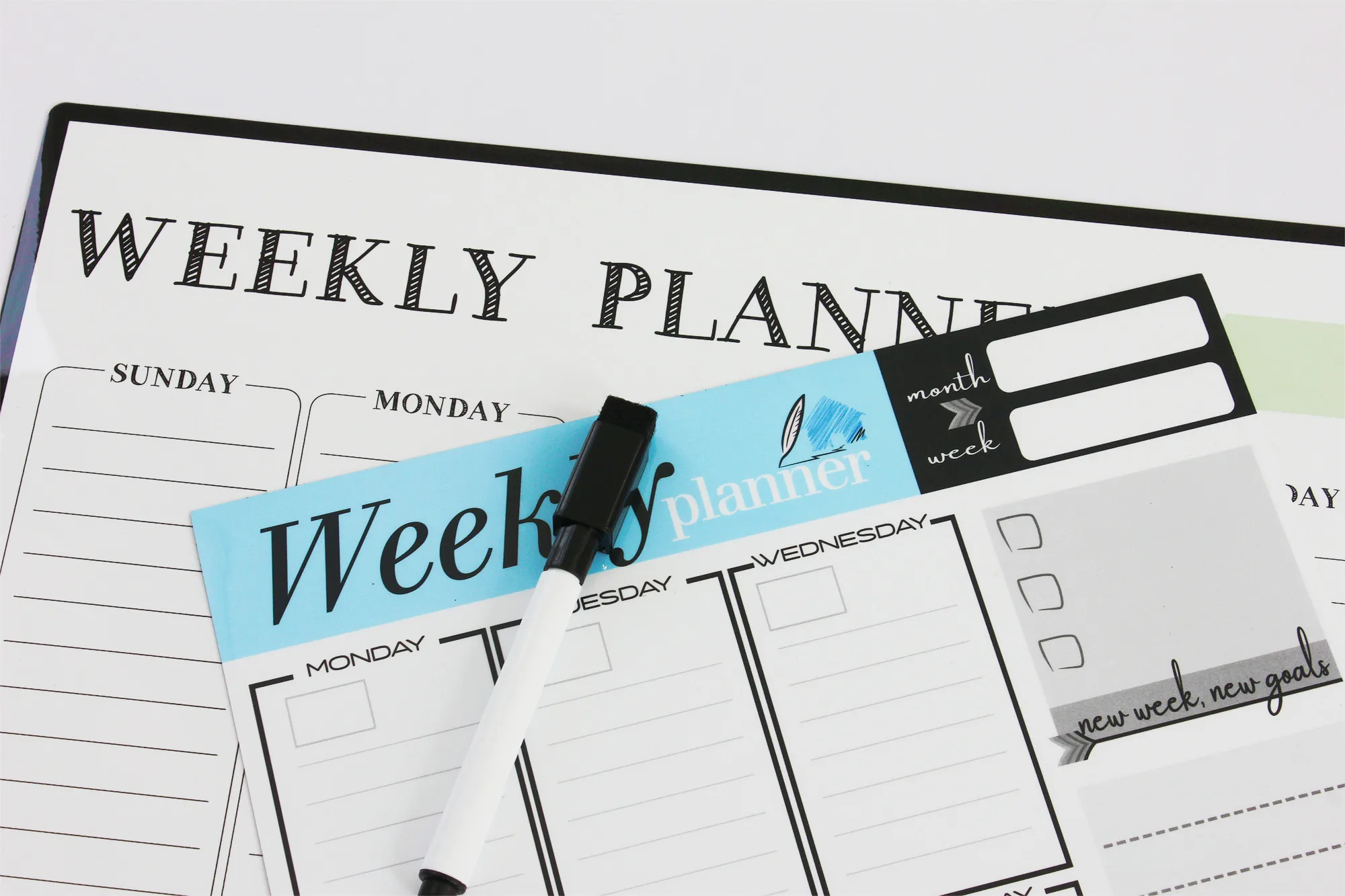 Magnet White Board With Dry Erase Marker Set For Refrigerator