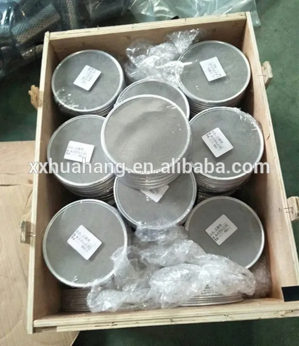 Custom Porous metal components stainless steel SS 316L round screen filter disc SS Wire Mesh SPL Filter Disc SPL25 SPL32