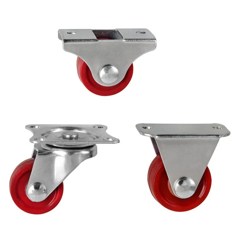1 Inch Fixed Caster Wheels  PP Top Plate Mounted furniture Caster Wheel