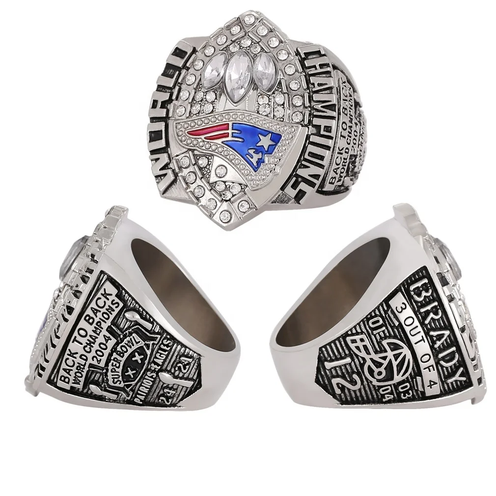 Linghu пользовательские 39th SuperBowl футбольные Кольца Дисплей Подарочная коробка 2004-2005 НФЛ Том Брэди новые английские Патриоты чемпионское кольцо