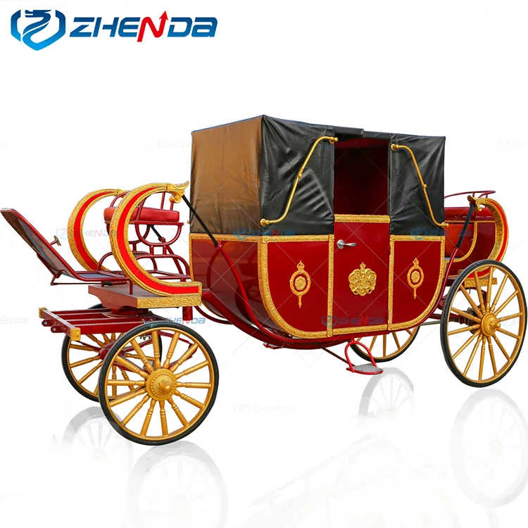 European Royal Family Horse Carriage Electric Cinderella Children Garden Horse Cart Mini Princess Carriage For Sale