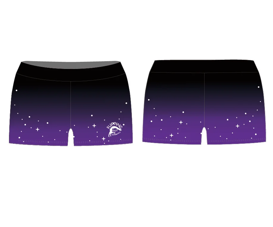 OEM Girls Gymnastic Wear Low Waist Shorts for Training Children for Athletic Clubs