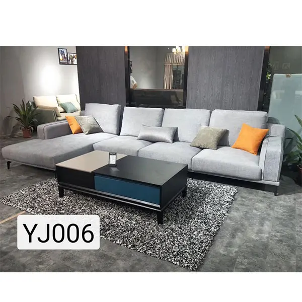 2019 новая гостиная ткань деревянная рамка диван