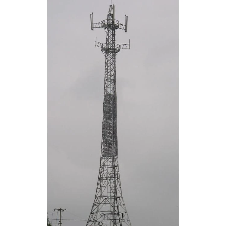 22m Self Supporting Telecom Antenna Cell Solar Power Bts Telecommunication Tower