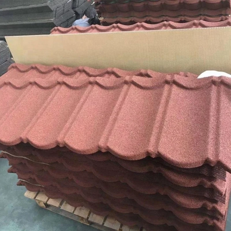 Newest building construction materials for house roof color stone coated metal roof roofing tiles