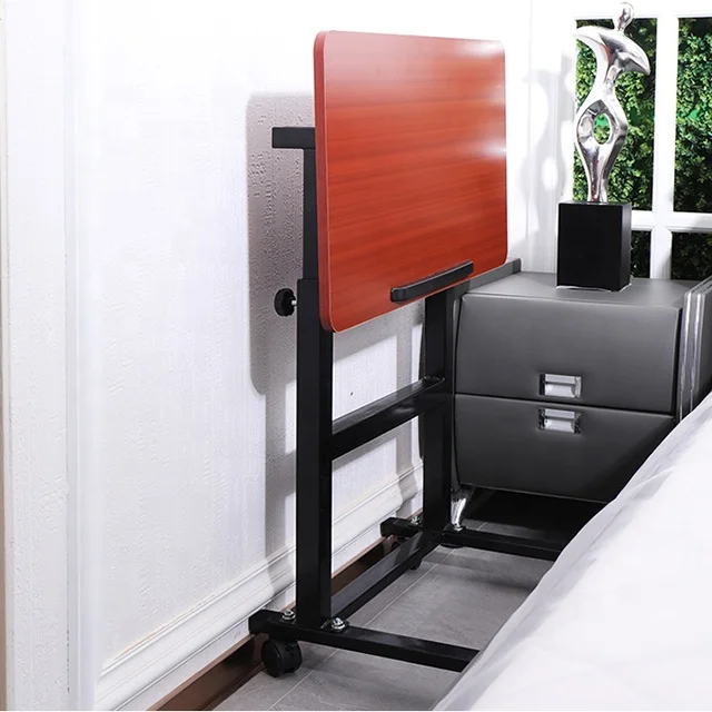 Portable Adjustable Foldable Over Bed Table for Hospital