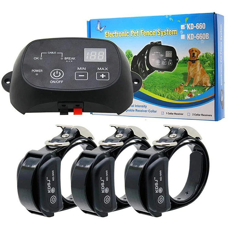 Multiple Wire Gauge Options Stubborn Dog  In Ground Stable Electric Fence for Dogs and Cats with Training collar