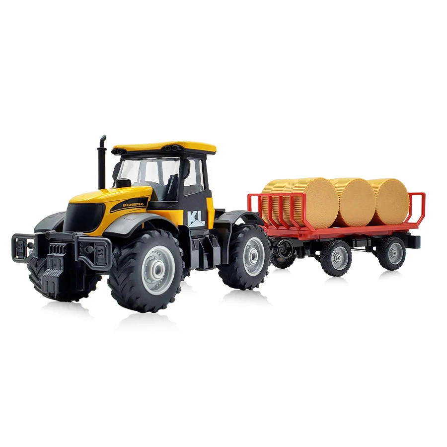 Newest Alloy Car Fun Miniature Farm Series Model Diecast Tractor Toy for Little Boys