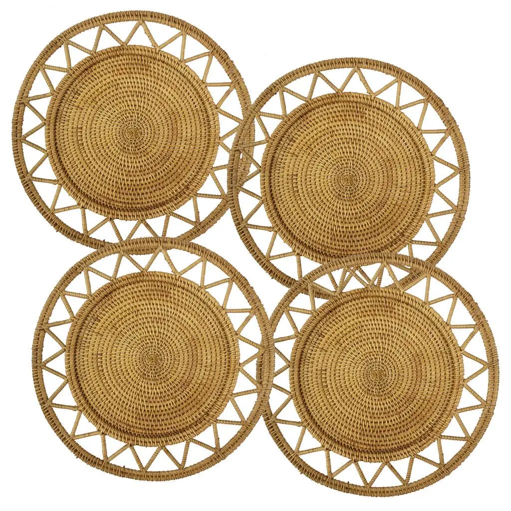 Direct selling wholesale modern home wall decorations high quality handmade rattan wall hangings simple design modern decoration