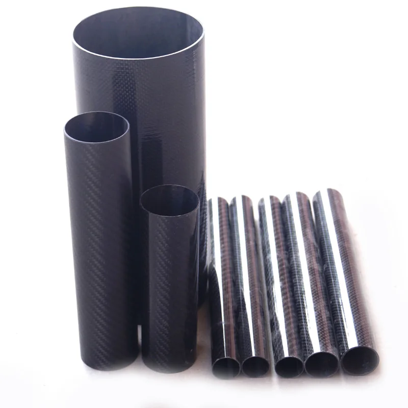 Wholesale 3k Twill Glossy Carbon Tube Large Diameter Carbon Fiber Pipe