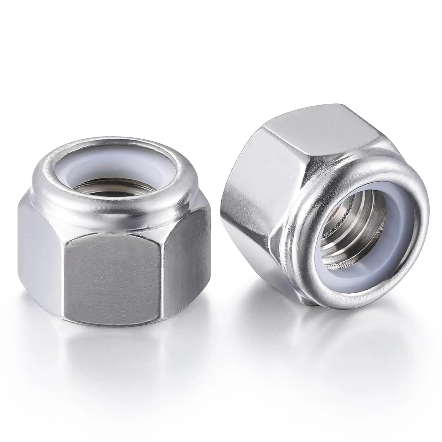 8#32 Self Clinching Nuts 304 Stainless Steel Self-Lock Nylon Inserted Hex Lock Nuts