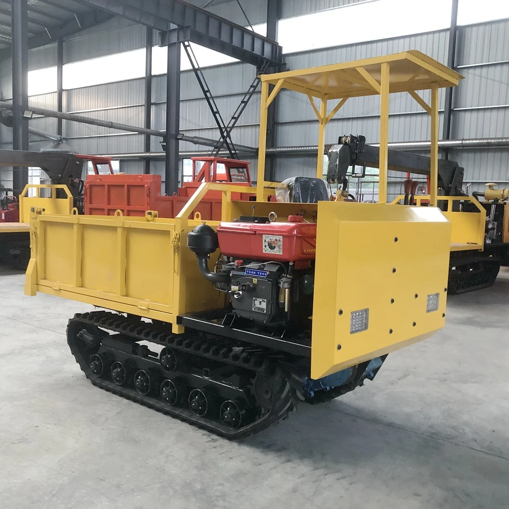 Mini Dumper Truck Rubber Track Crawler Dumper Car Crawler Transporter Diesel for Sale