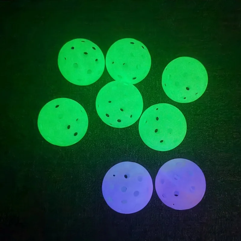 Bulk Sale Luminous 40 Holes Dura 40 Outdoor Glow In Dark Pickleballs
