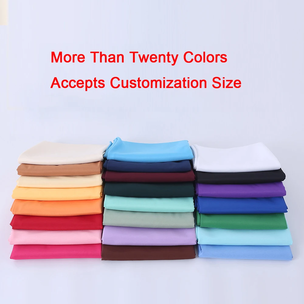 Customized 100% Polyester Rectangle Plain Solid Color Dinner Room Table Cover White Tablecloths For Weddings