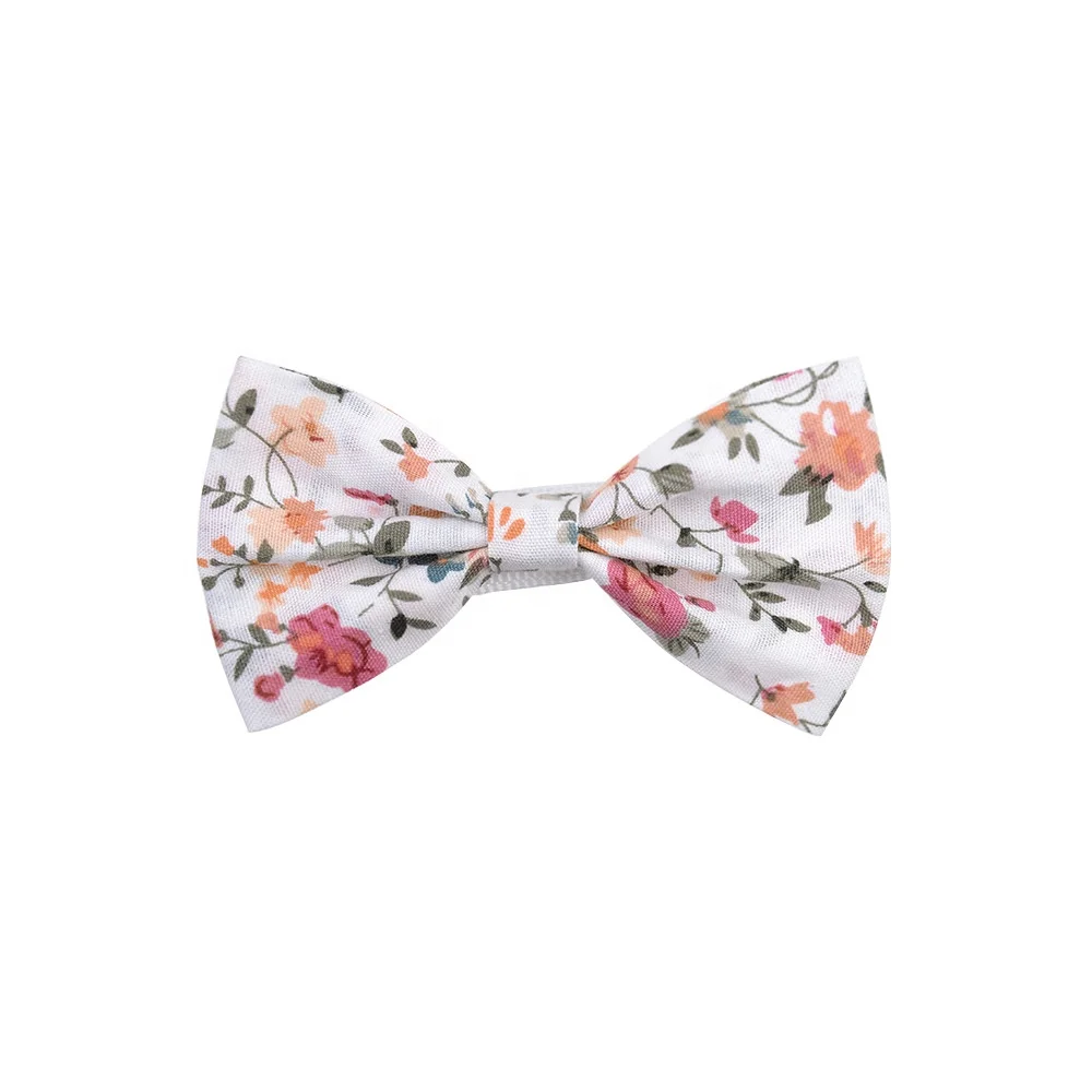 E-Magic Manufacturer Handmade skin friendly custom size Multiple materials Floral ribbon hair bow with clip