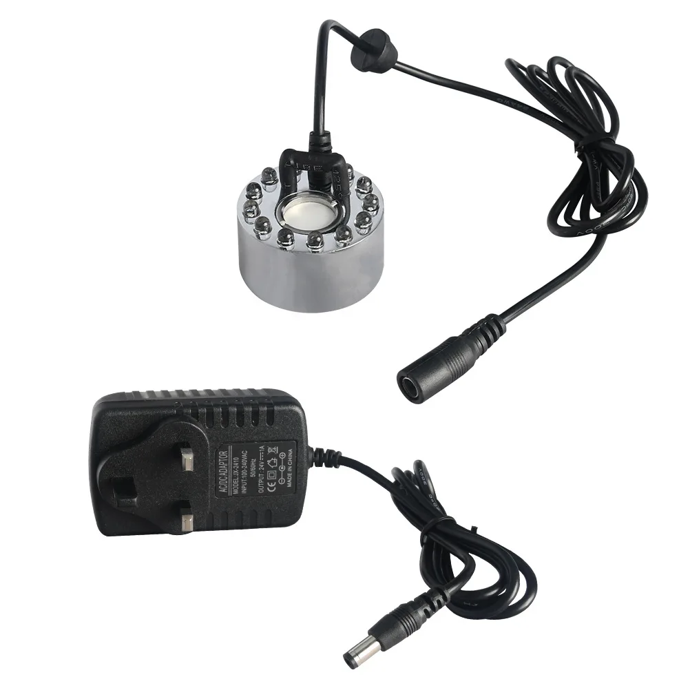 Ультразвуковой увлажнитель воздуха генератор Foger небулайзер водяной фонтан пруд 12 светодиодов распылитель тумана