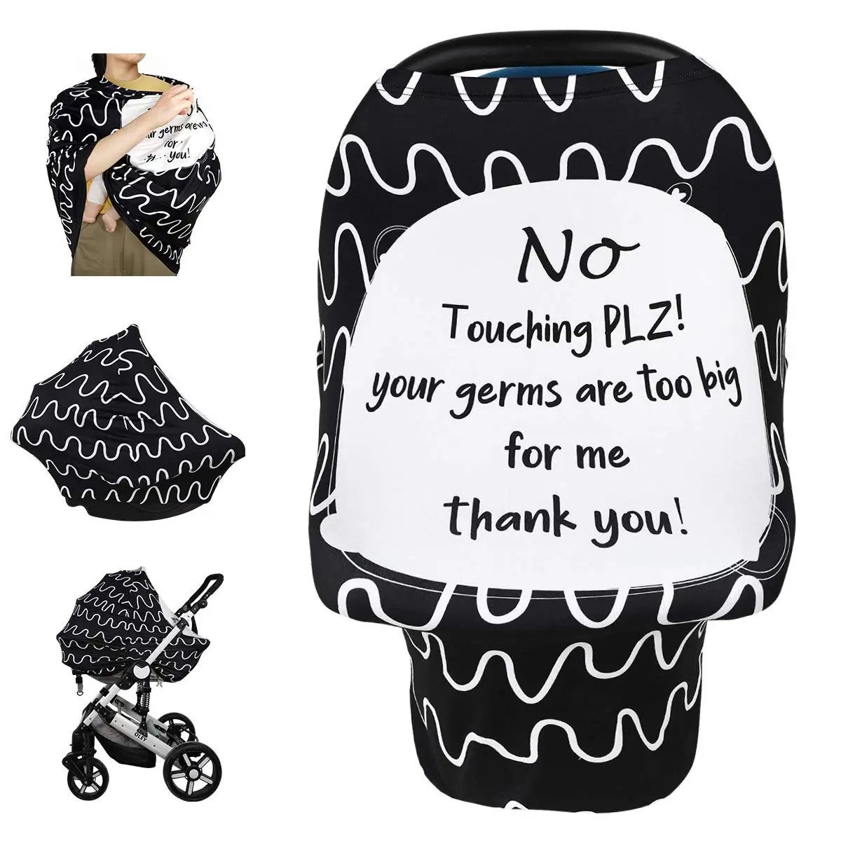 Хлопковый чехол для грудного вскармливания-универсальные автомобильные чехлы для сидений для малышей