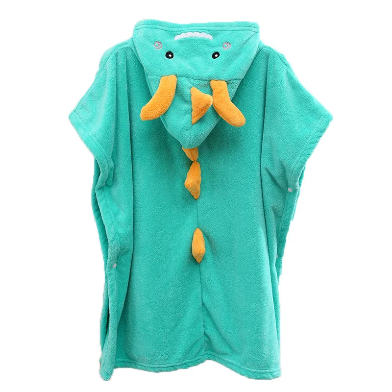 Wholesale Custom High Quality Children Satin Kids Silk Night Dress Pajamas poncho baby bath robe