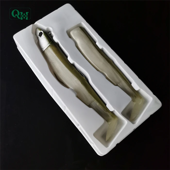 
Performance fish lure blister pack tray clear plastic waterproof fish tackle box for fishing hook 