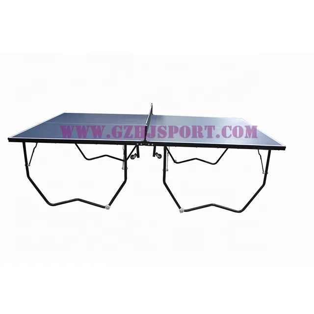 
15mm MDF Board Foldable 2-Piece Table Tennis Ping Pong Table Standard Size Free Accessory 