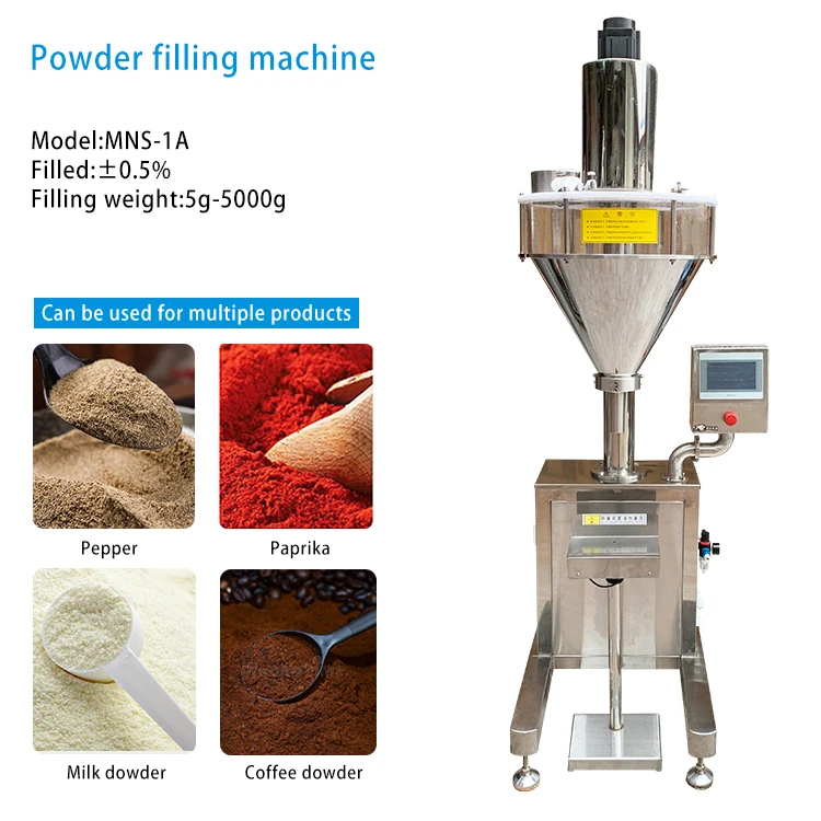 Guangdong milk powder carbon water powder nutritional powder single head automatic weighing and filling machine