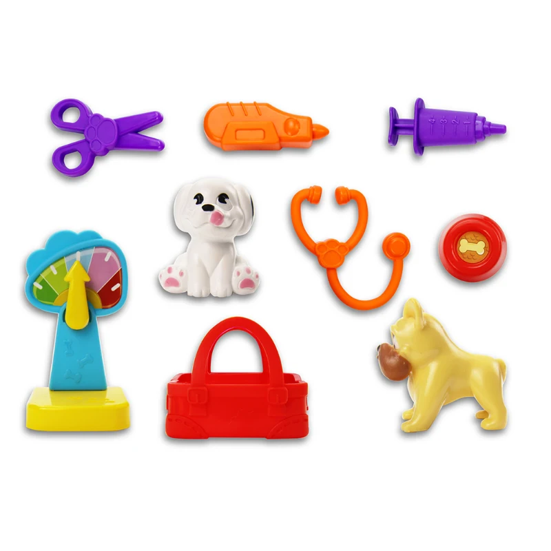 Wholesale ABS Medical Play Set Toy Cartoon Animal Pretend Play Stethoscope Syringe Doctor Toys for Kids 2 3 4 5 Years