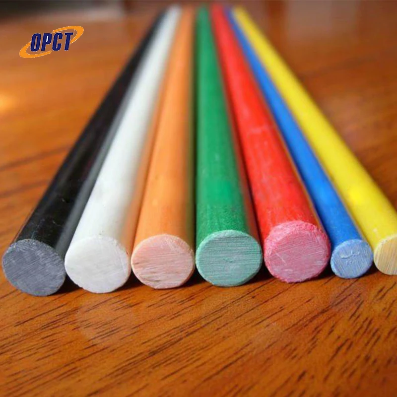 Colorful Durable Solid Fiberglass FRP round Rod Pultrusion Product