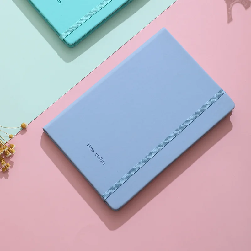 Wholesale Custom Printed A5 Elastic Strap Pu Journal Diary Notebook Journal Leather Cover Travelers Journal Notebook