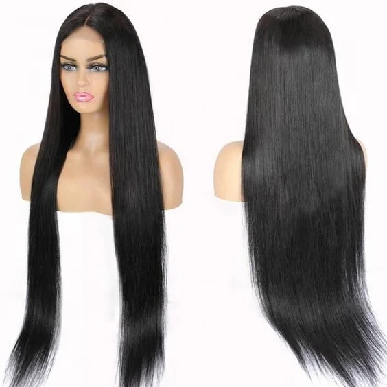
 Futura 3x5 Silk Base Skin Machine Made Long Straight 30 Inch Synthetic Wig for Women  