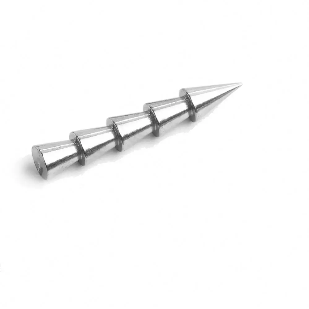 Factory Wholesale Price Tungsten Pagoda Nail Sinker Fishing Weight Tungsten Nail Sinker