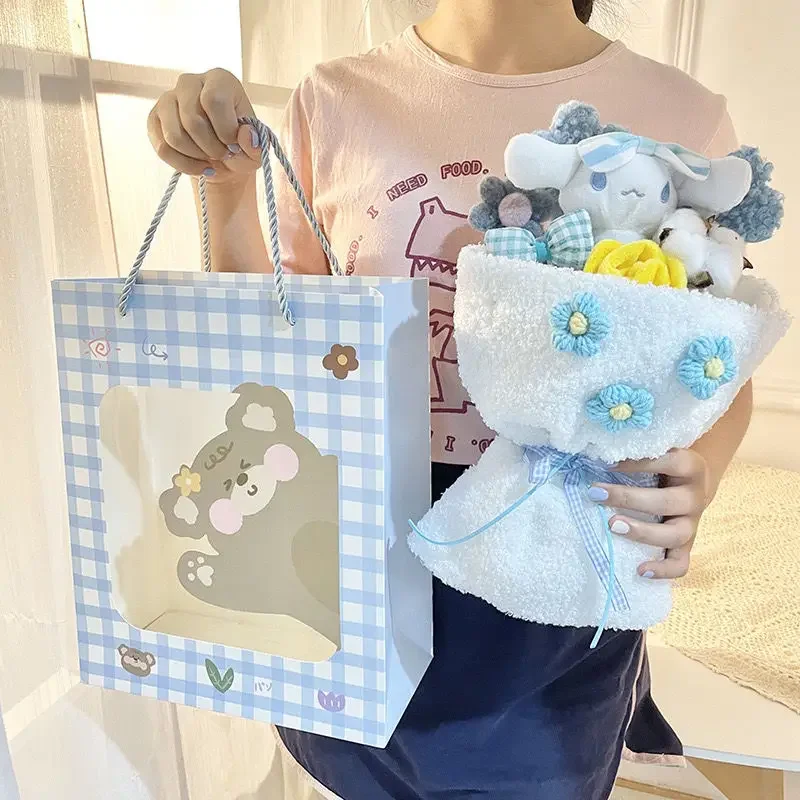 Cinnamoroll Plush Bouquet Christmas Graduation Gift Cartoon Girlfriend Friend Dolls Kawai Creative Cute Anime Flower Gift