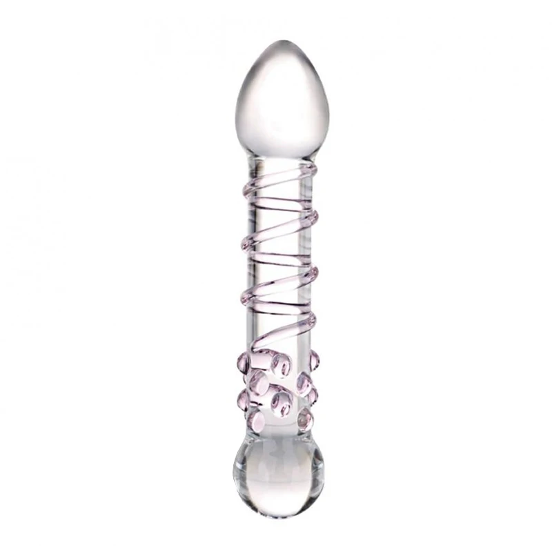 Double head hot sale glass dildo sex product or sex male dildo