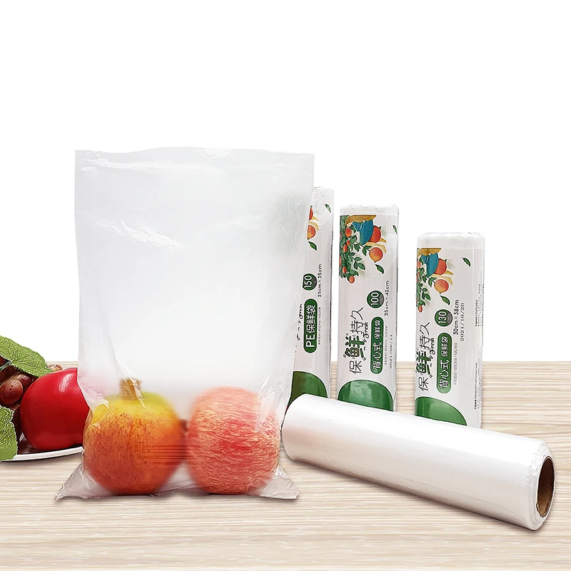 AIUDO Home Keep Fresh Food Grade PVC Cling Film Food Cling Wrap Stretch Film Plastic Wrap Jumbo Roll Food Wrapping Cling Film