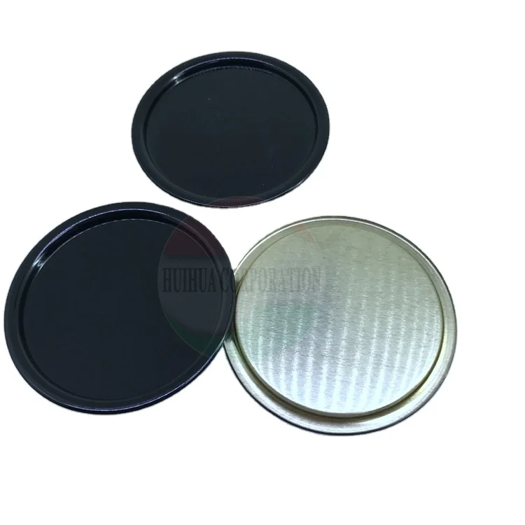 ID73mm 300 # бумажная трубка золотистая Серебристая железная круглая банка покрывает оловянные нижние крышки Оловянная крышка