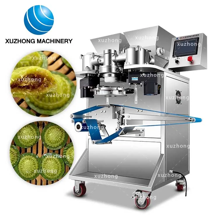 Automatic Industrial Red Peach Kueh Peanut Filling Machine Red Peach Kueh Machine Angku Kueh Encrusting And Filling Machine