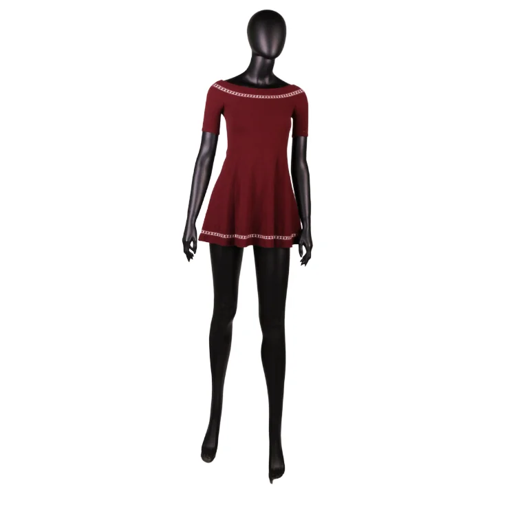 ANW107-1New женских туфлей на трикотажные A-льняное платье