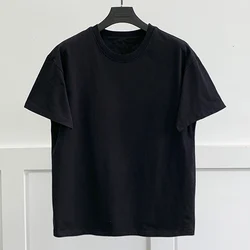 Высококачественная Мужская белая футболка из 100% чистого хлопка, новый стиль, пользовательская трафаретная печать, футболка с логотипом на заказ