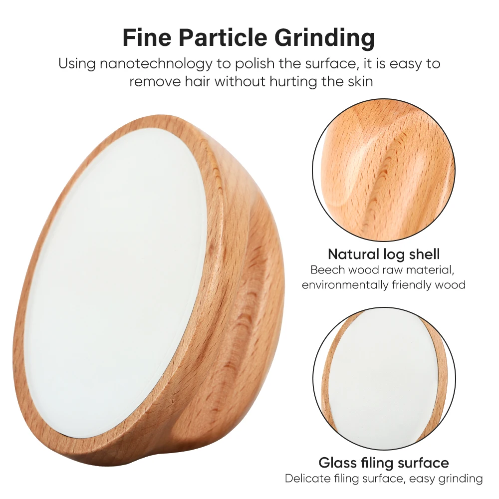 ONU Design Wood Crystal Hair Eraser for Women Glass Crystal Hair Remover Nano Crystal Hair Removal