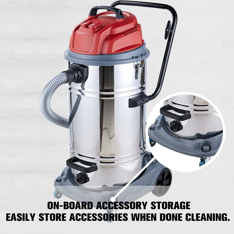 80L Stainless Steel Robot Wet And Dry Aspiradoras Professional Industrial Vacuum Cleaner