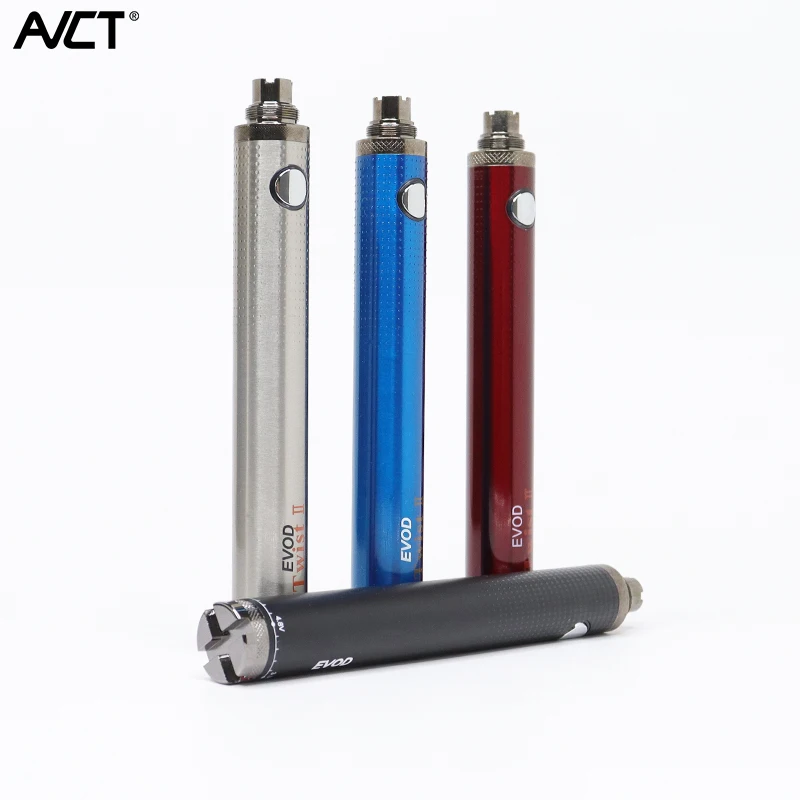 2021 hot Seller 510 CBD 1600mah Battery Adjust Voltage EVOD Twist II Cartridge Battery