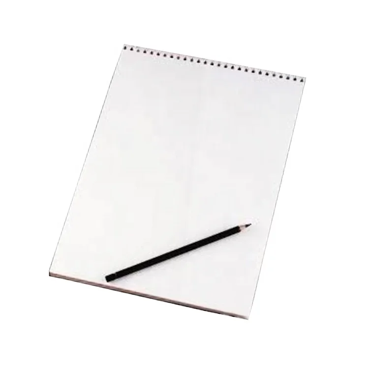 Factory Art School students supplies blank OEM A4 simple design Sketchbook Drawing kraft Paper Spiral Notebook