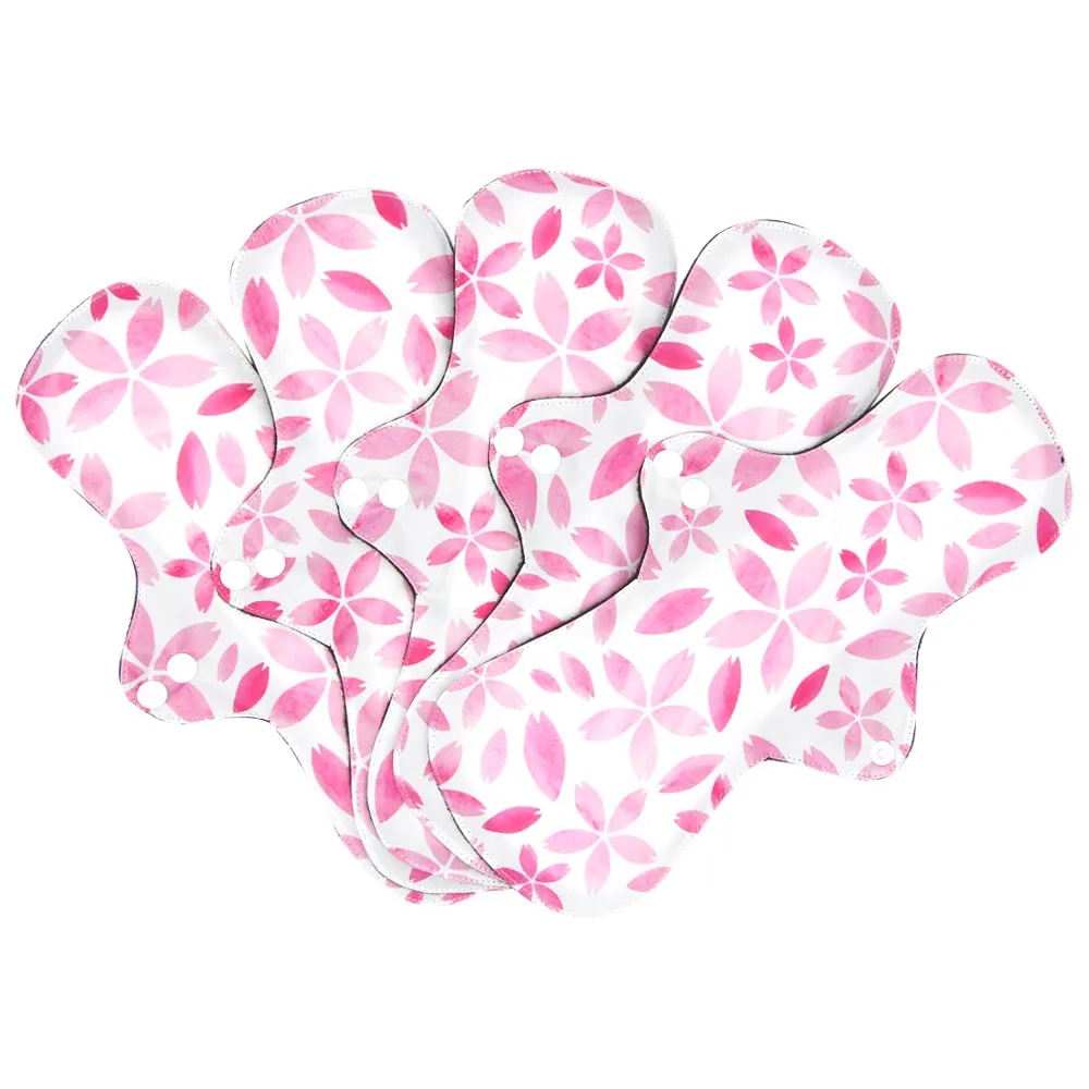 
Asenappy Woman Pads for Menstrual Organic Reusable Sanitary Towels Eco-friendly Feminine Products 