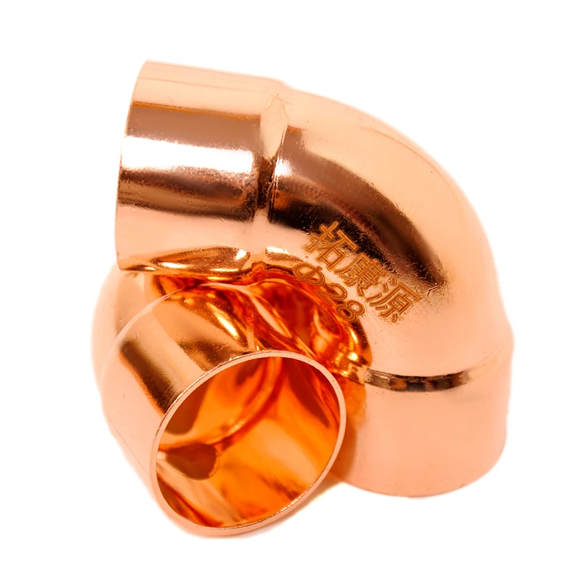 Медная чашка локоть для сварки фитинги труб кондиционирования воздуха медные холодильника