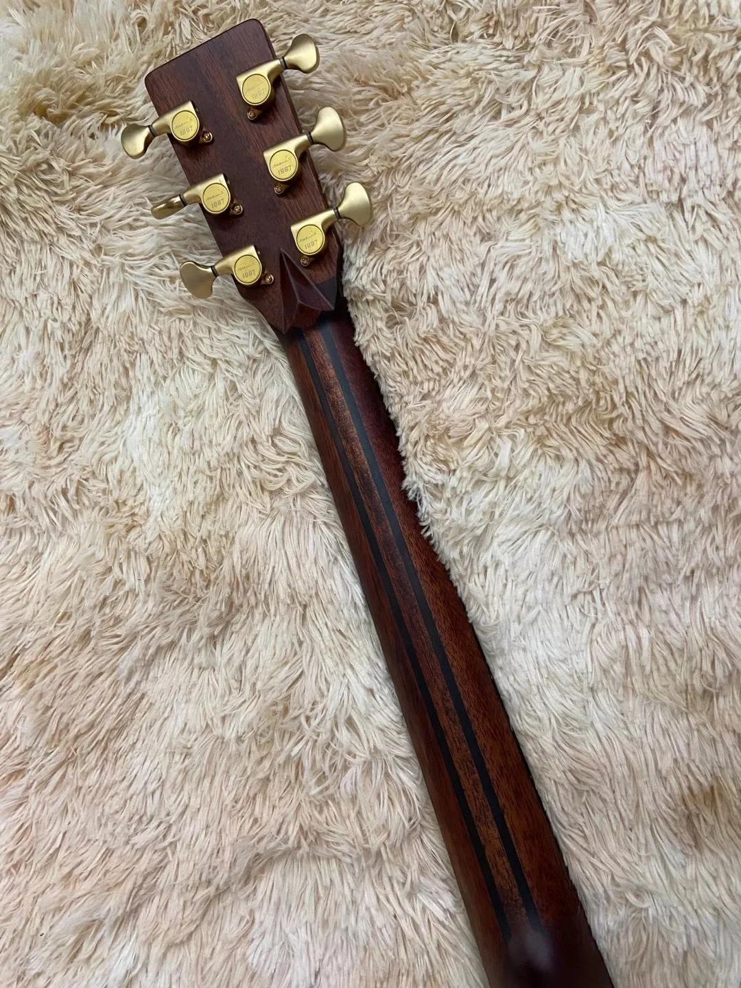  Geake O006 40 дюймов Полностью прочная ручная гитара высокого качества Акустическая Adirondack spruce