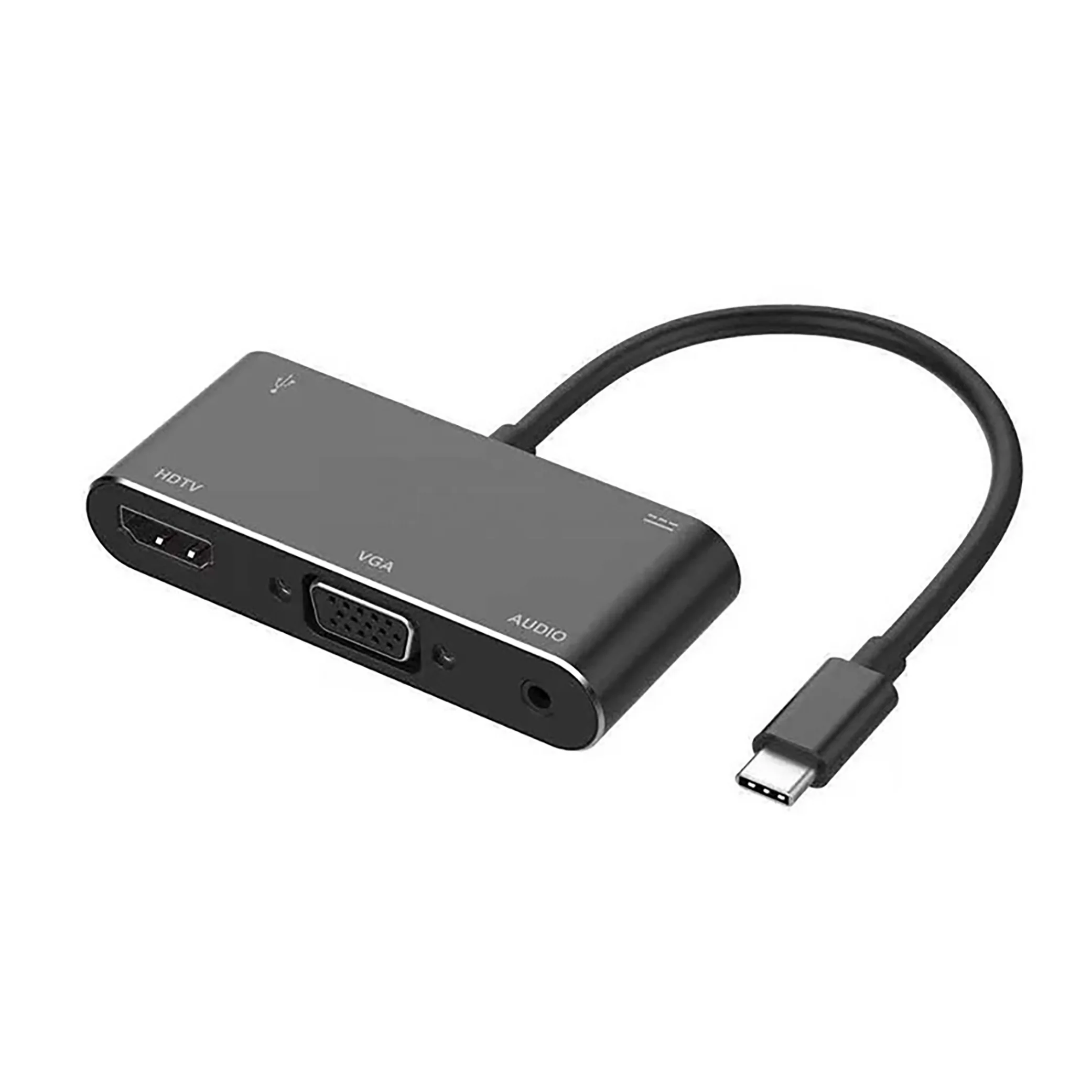 Type-c to HDM1 VGA Adapter For laptop Converter adapter USB-C to 4K HDM1VGA AUDIO USB 3.0 HUB adapter with PD charger